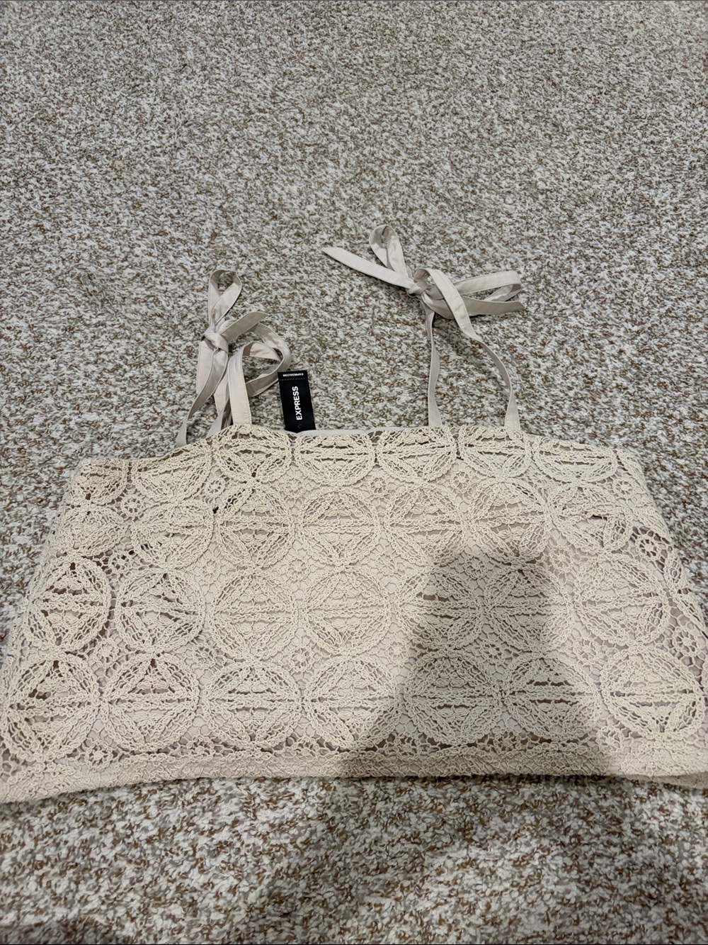 Express Lace Crop Top XL